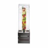 CAL-MIL, Square Beverage Dispenser, Midnight Bamboo, 3 gallon, Ice Chamber