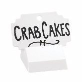 CAL-MIL, Write-On Sign, 3" x 2", White, Melamine, Sign Only