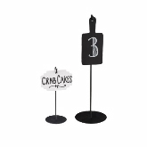 CAL-MIL, Write-On Stand Sign, Black, 10" H