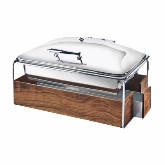CAL-MIL, Rectangular Chafing Dish, 23" x 17 1/2" x 13 3/4", Chrome Frame