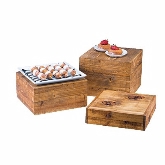 CAL-MIL, Display Riser, 12" x 12" x 3 1/4" Madera, Wood