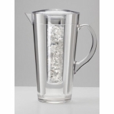 CAL-MIL, Pitcher, w/Ice Chamber, 2 liter, 9" dia. x 10" H, Polycarbonate