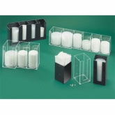 CAL-MIL, Square Straw Holder, Black, 4 1/4" x 4 1/4" x 6"