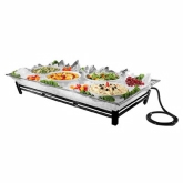 CAL-MIL, Ice Display/Pedestal, 24" x 48" x 8", White LED Lighting