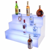 CAL-MIL, 3-Step Frosted Liquor Display, 18" H, Illuminated