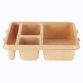 Cambro, Camwear Meal Delivery Tray, 4 Food Comparts, Teal, 9" x 11 x 2 1/2"