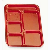 Cambro, Budget School Tray, 10" x 14 1/2", 5 Food Compartments, Navy Blue