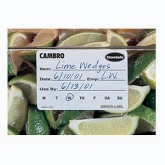 Cambro Storesafe Food Rotation Label