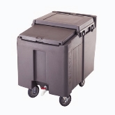 Cambro, Ice Caddy, Mobile, 29 1/4" H, 125 lb capacity, Recessed Front Drain, Black