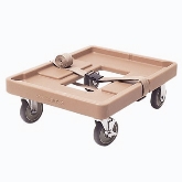 Cambro, Camdolly, Coffee Beige, Load Capacity 300 lbs, 20 3/4" D x 27 5/8" L x 9" H