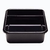 Cambro Cambox, 2 Compartments, Black, 15 5/8" L x 20 1/2" W x 4 7/8" H