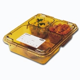 Cambro, Lid for 853H, Amber, Plastic, 8 11/16" x 6 5/16"