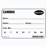 Cambro, Storesafe Food Rotation Label, 2" x 3"