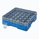 Cambro, Camrack Glass Rack, w/ 4 Extenders, Full Size, 30 Compartments, 8 1/2" Max. H, Blue