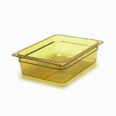 Cambro, H-Pan, 1/3 Size, 2 1/2" Deep, Amber, Polysulfone