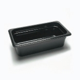 Cambro, Camwear Food Pan, 1/3 Size, 4" Deep, Black, Polycarbonate