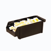 Cambro Organizer Bin, 5" x 12" x 4 1/4", Polyethylene, Black