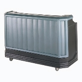 Cambro, Cambar Portable Bar, 72 3/4"L, Includes 80 lb Center Ice Sink w/ Cover, Gray/Black