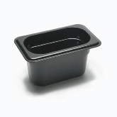 Cambro, Camwear Food Pan, 1/9 Size, 4" Deep, Black