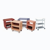 Cambro Service Cart, Open Design, 3 Shelves,
