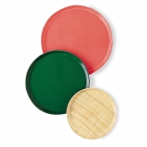 Cambro Serving Camtray, Round, 13" dia., Fiberglass Light Butcher Block