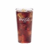 Cambro Coca-cola Tumbler, 22 oz, Clear, Top dia. 3 3/8", Bottom dia. 2 1/2", 6 1/2" H