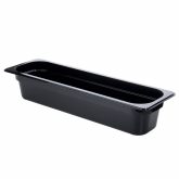 Cambro, Camwear Food Pan, 1/2 Size Long, 4" Deep, Black, Polycarbonate