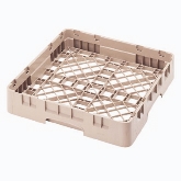 Cambro Camrack Base Rack, Full Size, 1 Compartment, 19 3/4" x 19 3/4" x 4" Inside Stack Height, Teal