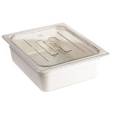 Cambro, Camwear Food Pan Cover, 1/3 Size, Flat w/Handle, Clear