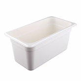 Cambro, Camwear Food Pan, 1/3 Size, 6" Deep, White, Polycarbonate