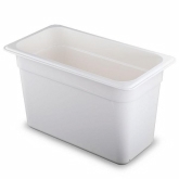 Cambro, Camwear Food Pan, 1/3 Size, 8" Deep, White, Polycarbonate