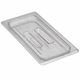 Cambro, Camwear Food Pan Cover, 1/4 Size, Clear, Polycarbonate, w/Handle