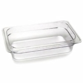 Cambro, Camwear Food Pan, 1/4 Size, 2 1/2" Deep, Clear, Polycarbonate