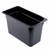 Cambro, Camwear Food Pan, 1/4 Size, 6" Deep, Black, Polycarbonate