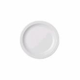 Cambro, Camwear Narrow Rim Plate, 6 9/16" dia., White, Polycarbonate