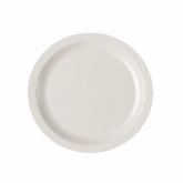 Cambro, Camwear Narrow Rim Plate, 7 1/4" dia., White, Polycarbonate