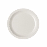 Cambro, Camwear Narrow Rim Plate, 7 1/4" dia., White, Polycarbonate