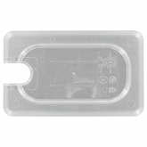 Cambro, Camwear Food Pan Cover, 1/9 Size, Clear, Polycarbonate, Notched