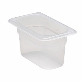 Cambro, Food Pan, 1/9 Size, 4" Deep, Translucent, Polypropylene