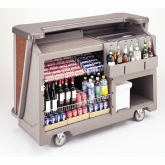 Cambro, Cambar Portable Bar, 67 1/2" L, Includes Sealed-in Cold Plate, Ice Sink w/ Cover, Chicago