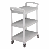Cambro Service Cart, Open Design, Shelf Size 15" x 24", Speckled Gray