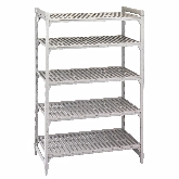 Cambro Camshelving Starter Unit, 18" W x 60" L x 72" H, 5 Shelf