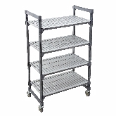 Cambro Camshelving Elements Mobile Starter Unit, 18" W x 36" L x 70" H, 4 Shelf