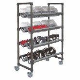 Cambro, Mobile Angled Drying Rack Cart, 24" x 48" x 78", Gray