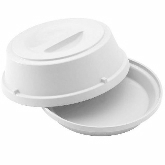 Cambro, Camwear Heat Keeper Base & Cover, Narrow Rim, 9", White