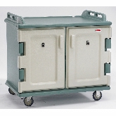 Cambro, Meal Delivery Cart, Granite Green, Low Profile, 2 Doors, 2 Compartments