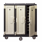 Cambro, Meal Delivery Cart, Granite, Tall Profile, 3 Doors, 3 Compartments