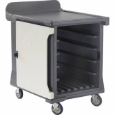 Cambro, Meal Delivery Cart, 1 Door, 1 Compartment, Granite Gray w/Cream Color Door