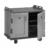 Cambro, Meal Delivery Cart, Granite, Low Profile, 2 Doors, 2 Compartments