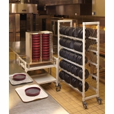 Cambro Camduction Pellet Underliner, 9 5/8" dia. x 1 6/7", Cranberry